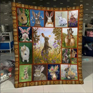 Rabbit Sherpa Fleece Blanket Throw Blanket 1628819350376.jpg