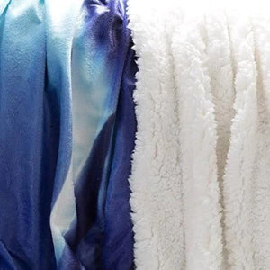 Sherpa Fleece Throw Blanket- Ocean Dolphin Print Pattern, Lightw 1628820093941.jpg