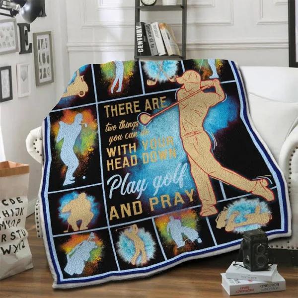 Proud Golfer Fleece Blanket  1628821924109.jpg