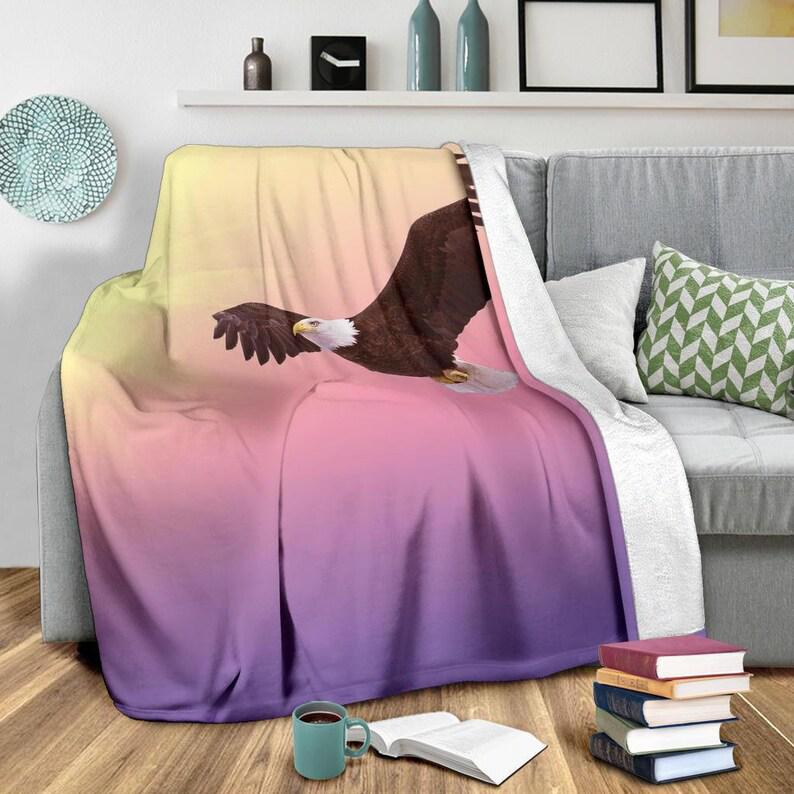 Eagle Blanket / Eagle Throw Blanket / Eagle Fleece Blanket / Eagle Cozy Blanket / Eagle Adult Blanket / Eagle Kid Blanket / Eagle Gift 1628841134485.jpg