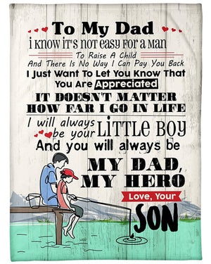 Fishing Dad I Know It's Not Easy For A Man Premium Fleece Blanket Home Decor Bedding Couch Sofa Soft and Comfy Cozy 1629189896278.jpg