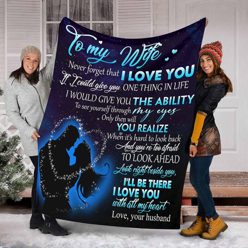 A Letter To My Wife Fleece Blanket,gifts Birthday, Sherpa Blanket, Mink Blanket For Wife Home Decor Bedding Couch Sofa Soft And Comfy C 1629259931326.jpg