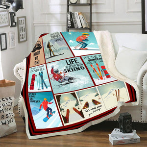 Life Is Better With Skiing Funny Ski Skier Blanket Gift For Skiers Birthday Gift Home Decor Bedding Couch Sofa Soft And Comfy Cozy 1629339426080.jpg