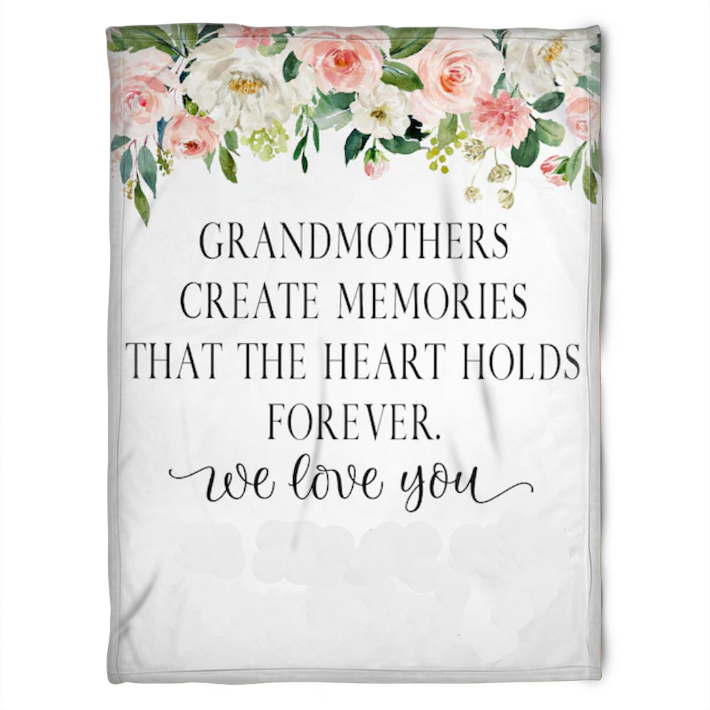 To My Grandma My Grandmother Creat Memories Fleece Blanket Gift For Grandparents Gift From Granddaughter Gift For Grandson Home Decor Bedding Couch Sofa Soft and Comfy Cozy 1629340758626.jpg
