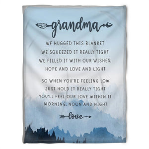 To My Grandma Morning Moon And Night Fleece Blanket Gift For Grandparents Gift From Granddaughter Gift For Grandson Home Decor Bedding Couch Sofa Soft and Comfy Cozy 1629341250447.jpg
