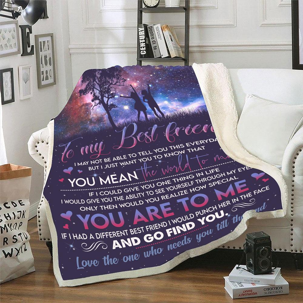 To My Best Friend You Are To Me Blanket Gift For Friend Birthday Gift Home Decor Bedding Couch Sofa Soft and Comfy Cozy 1629341929633.jpg