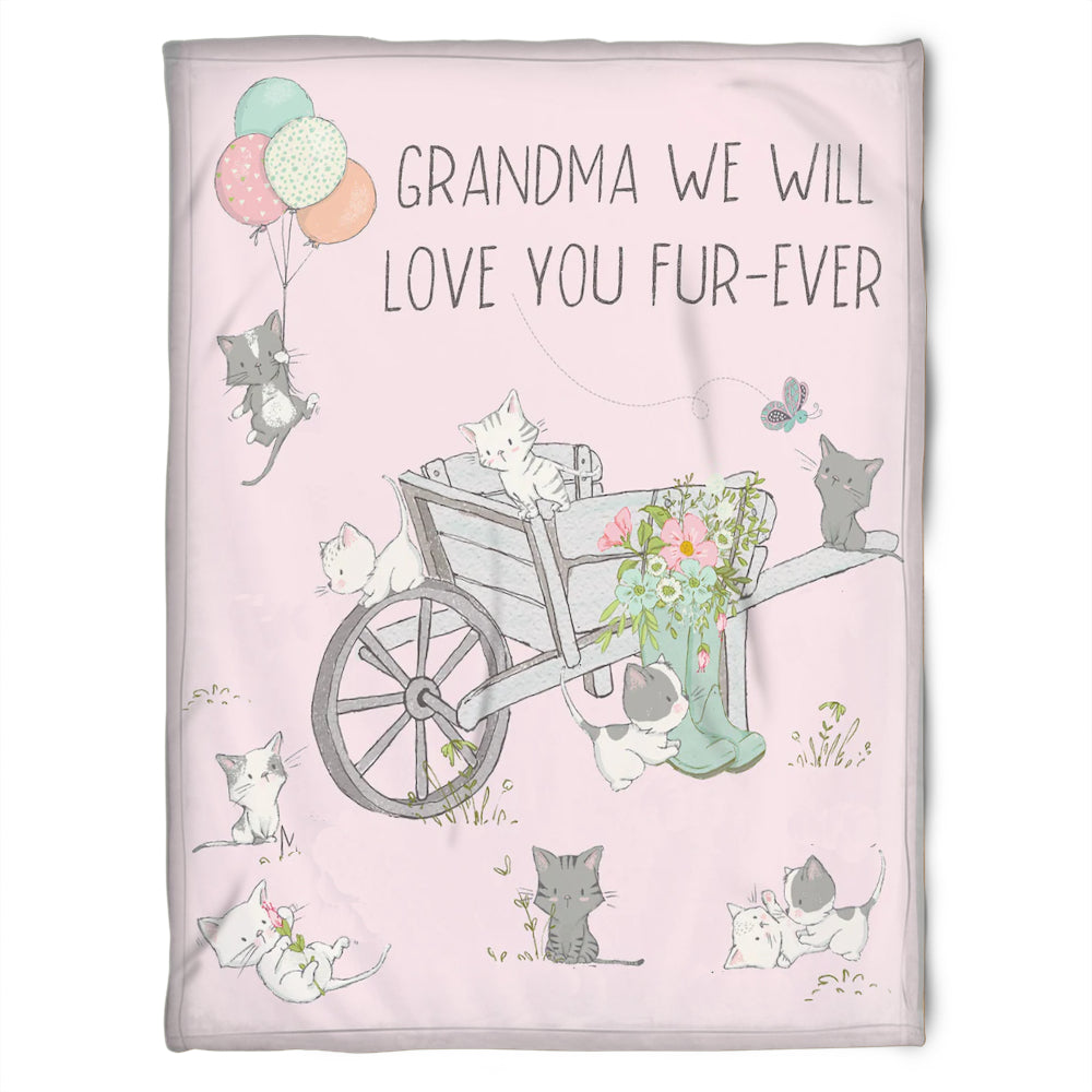 To My Grandma Grandma We Will Love You Fur-ever Fleece Blanket Gift For Grandparents Gift From Granddaughter Gift For Grandson Home Decor Bedding Couch Sofa Soft and Comfy Cozy 1629342142074.jpg