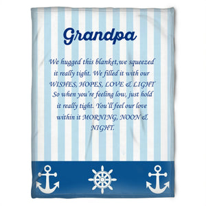 To My Grandpa You'll Feel Our Love Within It Fleece Blanket Gift For Grandparents Gift From Granddaughter Gift For Grandson Home Decor Bedding Couch Sofa Soft and Comfy Cozy 1629342450653.jpg