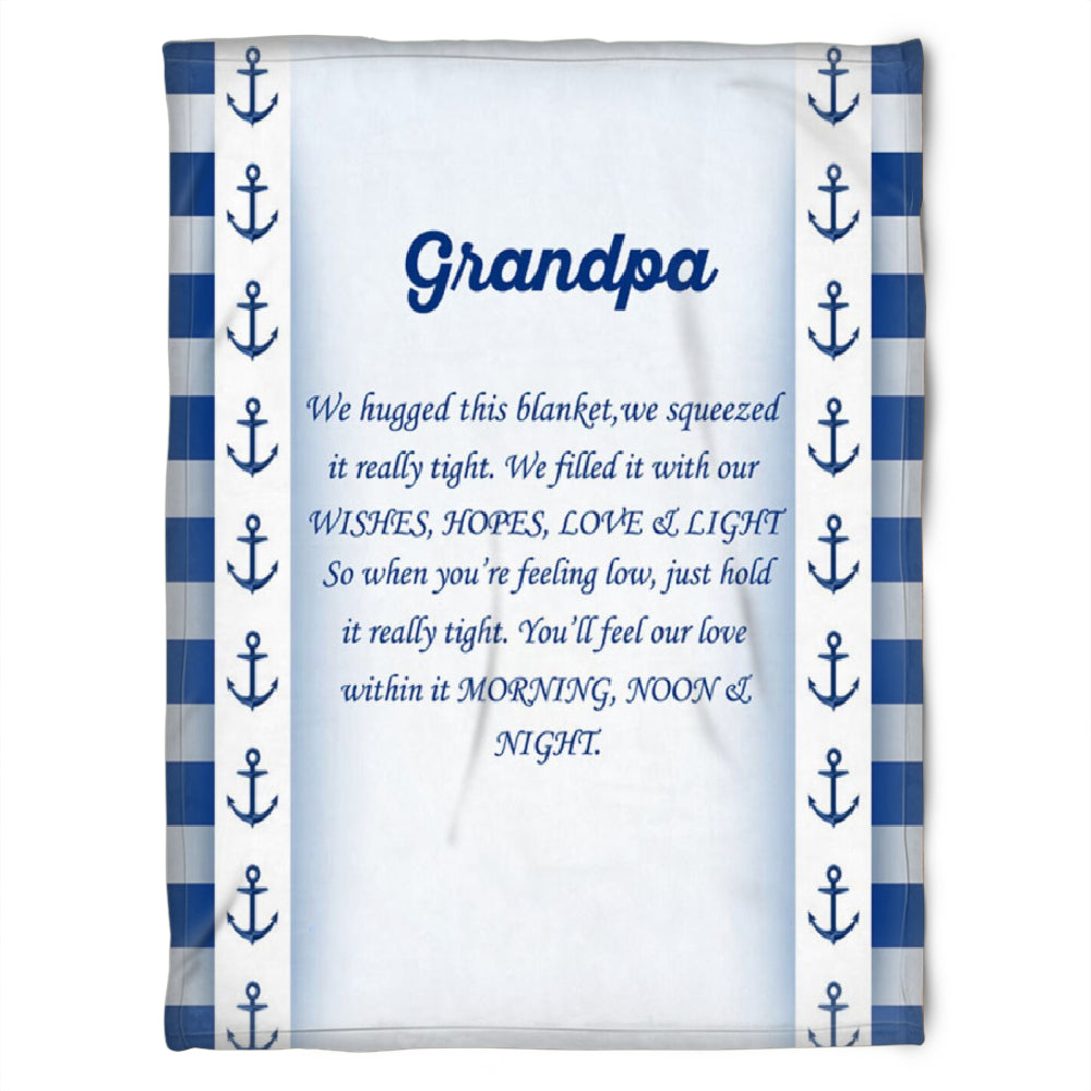 To My Grandpa Wishes Hopes Love And Light Fleece Blanket Gift For Grandparents Gift From Granddaughter Gift For Grandson Home Decor Bedding Couch Sofa Soft and Comfy Cozy 1629344223325.jpg