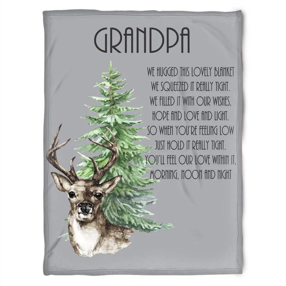To My Grandpa We Squeezed It Really Tight Fleece Blanket Gift For Grandparents Gift From Granddaughter Gift For Grandson Home Decor Bedding Couch Sofa Soft and Comfy Cozy 1629344334831.jpg