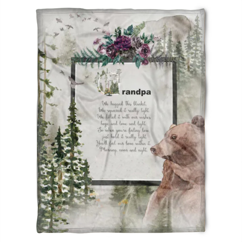 To My Grandpa Beer We Filled It With Our Wishes Fleece Blanket Gift For Grandparents Gift From Granddaughter Gift For Grandson Home Decor Bedding Couch Sofa Soft and Comfy Cozy 1629345965345.jpg