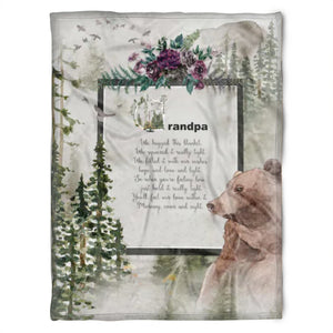 To My Grandpa Beer We Filled It With Our Wishes Fleece Blanket Gift For Grandparents Gift From Granddaughter Gift For Grandson Home Decor Bedding Couch Sofa Soft and Comfy Cozy 1629345965345.jpg