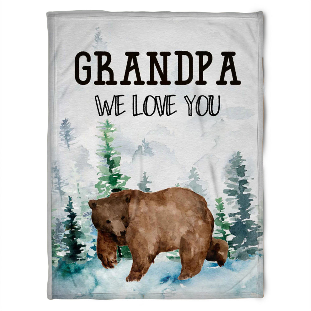 To My Grandpa Beer We Love You Grandpa Fleece Blanket Gift For Grandparents Gift From Granddaughter Gift For Grandson Home Decor Bedding Couch Sofa Soft and Comfy Cozy 1629346050486.jpg