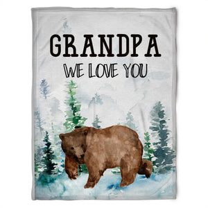 To My Grandpa Beer We Love You Grandpa Fleece Blanket Gift For Grandparents Gift From Granddaughter Gift For Grandson Home Decor Bedding Couch Sofa Soft and Comfy Cozy 1629346050486.jpg