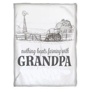 To My Grandpa Nothing Beats Farming With Grandpa Fleece Blanket Gift For Grandparents Gift From Granddaughter Gift For Grandson Home Decor Bedding Couch Sofa Soft and Comfy Cozy 1629346209205.jpg