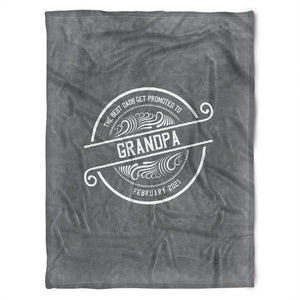 To My Grandpa The Best Dad's Get Promoted To Grandpa Fleece Blanket Gift For Grandparents Gift From Granddaughter Gift For Grandson Home Decor Bedding Couch Sofa Soft and Comfy Cozy 1629346376126.jpg