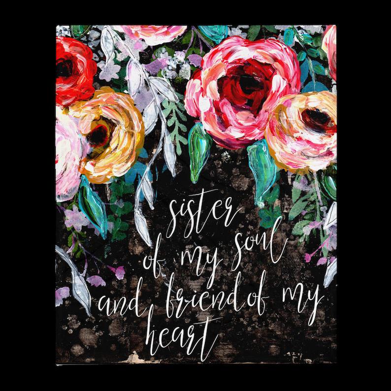 To My Sister Sister Of My Soul Fleece Blanket Gift For Sister Birthday Gift Friend Gift For Her Gift Home Decor Bedding Couch Sofa Soft and Comfy Cozy 1629346757338.jpg