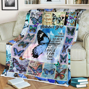To My Friend Floral Flower Butterfly Lover Animal Insect Fleece Blanket Gift For Sister Birthday Gift Friend Gift For Her Gift Home Decor Bedding Couch Sofa Soft and Comfy Cozy 1629346892819.jpg