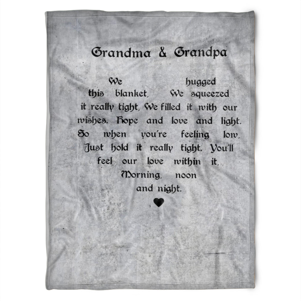 To My Grandparent Morning Moon And Night Fleece Blanket Gift For Grandparents Gift From Granddaughter Gift For Grandson Home Decor Bedding Couch Sofa Soft and Comfy Cozy 1629346928272.jpg
