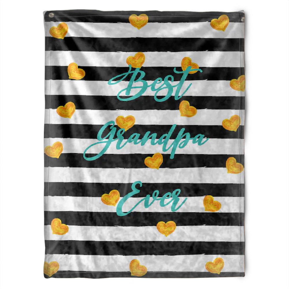 To My Grandpa Best Grandpa Ever Yellow Heart Fleece Blanket Gift For Grandparents Gift From Granddaughter Gift For Grandson Home Decor Bedding Couch Sofa Soft and Comfy Cozy 1629347230286.jpg