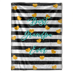 To My Grandpa Best Grandpa Ever Yellow Heart Fleece Blanket Gift For Grandparents Gift From Granddaughter Gift For Grandson Home Decor Bedding Couch Sofa Soft and Comfy Cozy 1629347230286.jpg