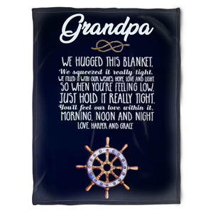 To My Grandpa We Filled It With Our Wishes Hope Love And Light Fleece Blanket Gift For Grandparents Gift From Granddaughter Gift For Grandson Home Decor Bedding Couch Sofa Soft and Comfy Cozy 1629348442378.jpg