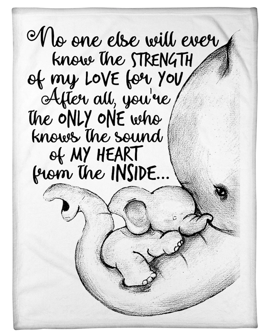 Elephant Fleece Balnket , The Sound Of My Heart Form The Inside Blanket Gift For Elephant Lovers Birthday Gift Home Decor Bedding Couch Sofa Soft And Comfy Cozy 1629363209025.jpg