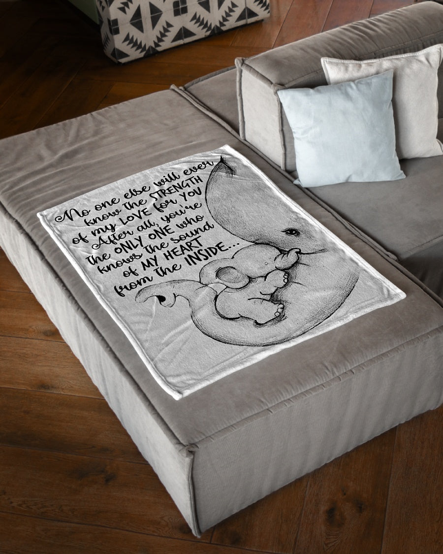 Elephant Fleece Balnket , The Sound Of My Heart Form The Inside Blanket Gift For Elephant Lovers Birthday Gift Home Decor Bedding Couch Sofa Soft And Comfy Cozy 1629363209513.jpg