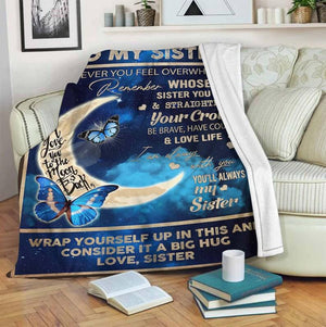 To My Sister Blanket, Fleece Blanket, Mink Blanket, Butterfly Blanket.Gifts For Sister Family Home Decor Bedding Couch Sofa Soft and Comfy Cozy 1629517914079.jpg