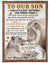 Gift For Son Blanket, To My Son Our Son Forever Fleece Blanket Lion For Family 1629685350746.jpg