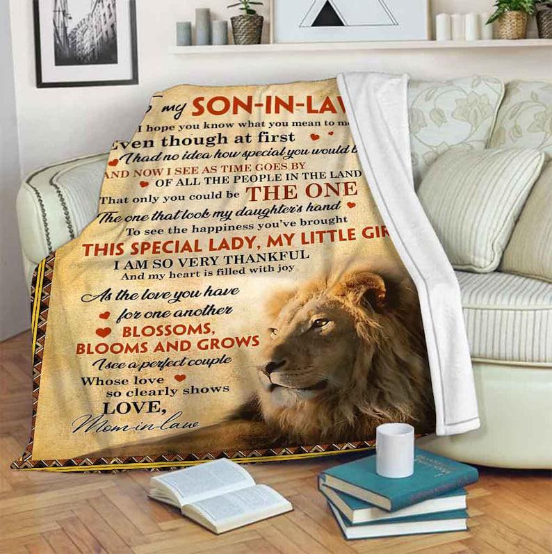 Gift For Son-in-law, Lion To My Son-In-Law My Heart Is Filled With Joy - Love From Mom-in-law 1629685807565.jpg