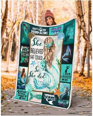 Mermaid Lets Be Mermaids Sherpa Fleece Blanket Ooonwfk Throw Blanket 1629687803406.jpg