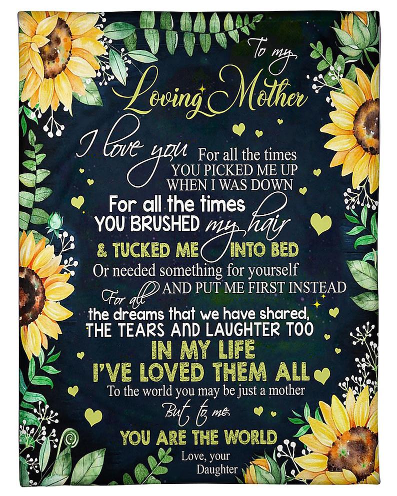 To My Mom Blanket,cozy Premium You Are The World Fleece Blanket,mother's Day,birthday,christmas,gift For Mom Family Home Decor Bedding Couch Sofa Soft And Comfy Cozy 1629688834265.jpg