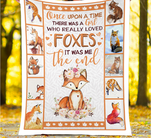 There Was A Girl Who Really Loved Foxes Blanket Gift For Foxe Lovers Birthday Gift Home Decor Bedding Couch Sofa Soft And Comfy Cozy 1629690756262.png