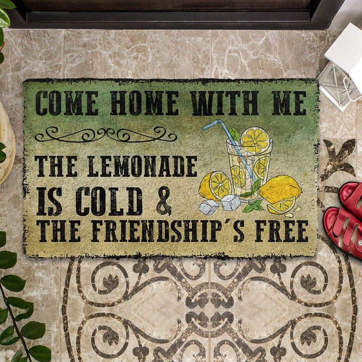 Come Home With Lemonade Indoor And Outdoor Doormat Warm House Gift Welcome Mat Gift For Friend Family 1629711774593.jpg