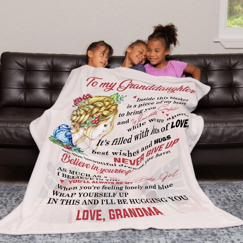 To My Grandaughter Blanket From Grandma, Believe In Yourself As Much As I Believe In You,gift For Grandaughter Family Home Decor Bedding Couch Sofa Soft And Comfy Cozy 1629769876854.jpg