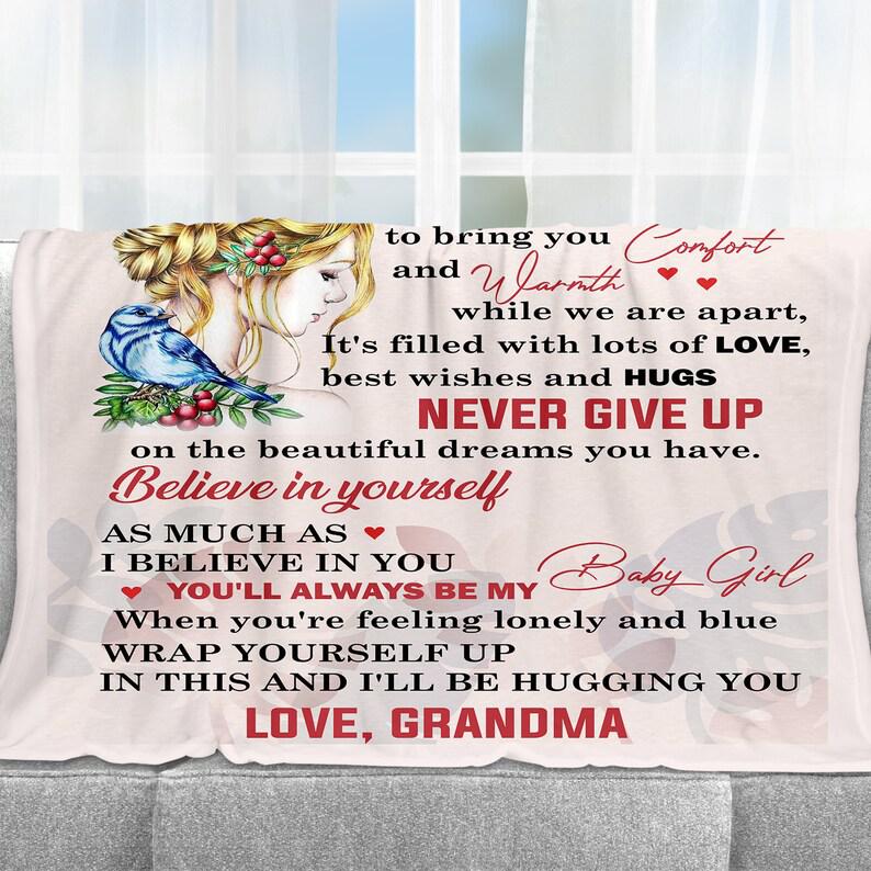 To My Grandaughter Blanket From Grandma, Believe In Yourself As Much As I Believe In You,gift For Grandaughter Family Home Decor Bedding Couch Sofa Soft And Comfy Cozy 1629769879794.jpg