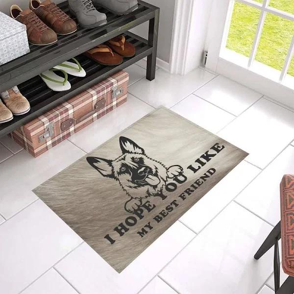 I Hope You Like My Best Friend German Shepherd Doormat Welcome Mat Housewarming Gift Home Decor Funny Doormat Gift For Friend Gift For Family 1629775077987.jpg