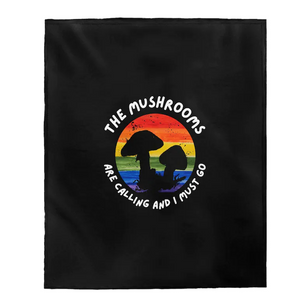 The Mushrooms Are Calling And I Must Go Fleece Blanket Fleece Blanket Home Decor Bedding Couch Sofa Soft And Comfy Cozy Gift For Mushroom Lover Birthday Gift Christmas Gift 1629779792515.png