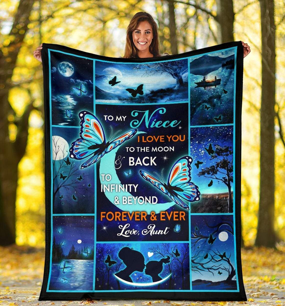 To My Niece I Love You To The Moon And Back Fleece Blanket Animal Gift For Family,birthday,niece,butterflies Lover Gift Home Decor Bedding Couch Sofa Soft And Comfy Cozy 1629794774774.jpg