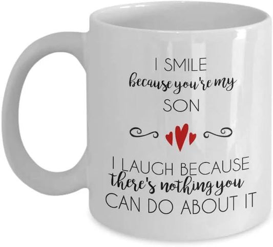 I Smile Because You'Re My Son - Best Child From Mom Or Dad - Gift Coffee Or Tea Mug 1629799216655.jpg