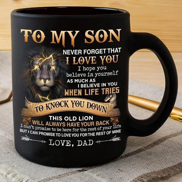 To My Son Never Forget That, Lion To My Son Mug 1629799417269.jpg
