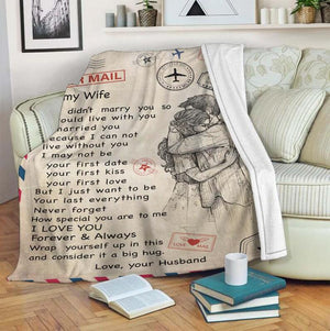 Gift For Wife Blanket, To My Wife Blanket, Wrap Yourself Up In This And Consider It A Big Hug,Gift For Wife Family Home Decor Bedding Couch Sofa Soft And Comfy Cozy 1629862383312.jpg
