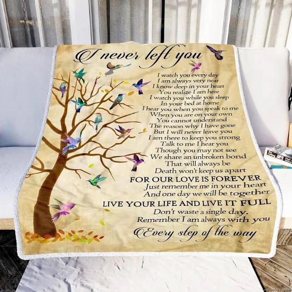 Hummingbird Tree I Never Left You Fleece Blanket Home Decor Bedding Couch Sofa Soft And Comfy Cozy 1629862838738.jpg