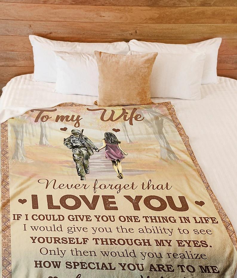 To My Wife Blanket,never Forget That I Love You,best Gift For Valentine's Day And Christmas,gift For Wife Family Home Decor Bedding Couch Sofa Soft And Comfy Cozy 1629866167516.jpg