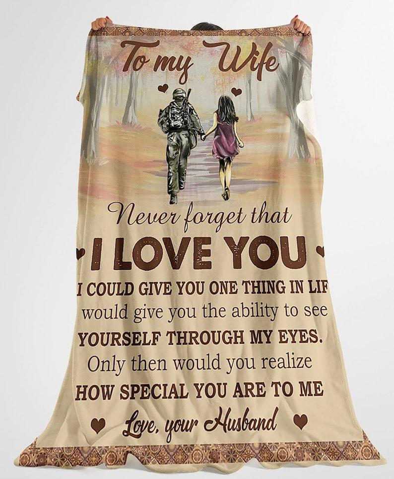 To My Wife Blanket,never Forget That I Love You,best Gift For Valentine's Day And Christmas,gift For Wife Family Home Decor Bedding Couch Sofa Soft And Comfy Cozy 1629866168720.jpg