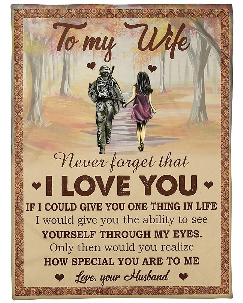 To My Wife Blanket,never Forget That I Love You,best Gift For Valentine's Day And Christmas,gift For Wife Family Home Decor Bedding Couch Sofa Soft And Comfy Cozy 1629866170528.jpg