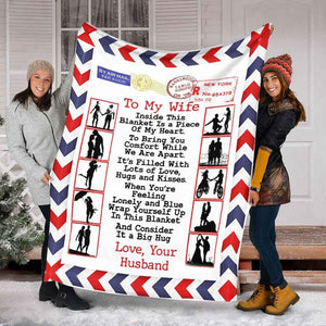 To My Wife Personalized Blankets Name-for Wife Valentine Birthday Gift-a Letter I Love You 1629882397178.jpg