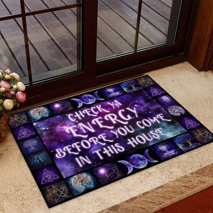 Check Ya Energy - Witch Eye of Horus, Eye of Ra Doormat Indoor And Outdoor Doormat Warm House Gift Welcome Mat Gift For Family Friend Magic Lover 1629882965771.jpg