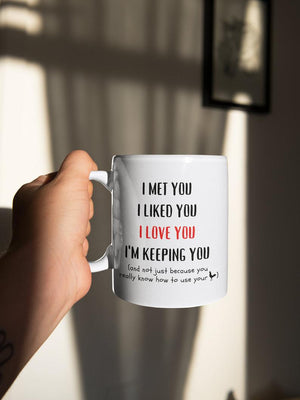 Anniversary Mug gift. I Met You I Liked You I Love You I'm Keeping You Mug,Boyfriend Him 1630307446325.jpg